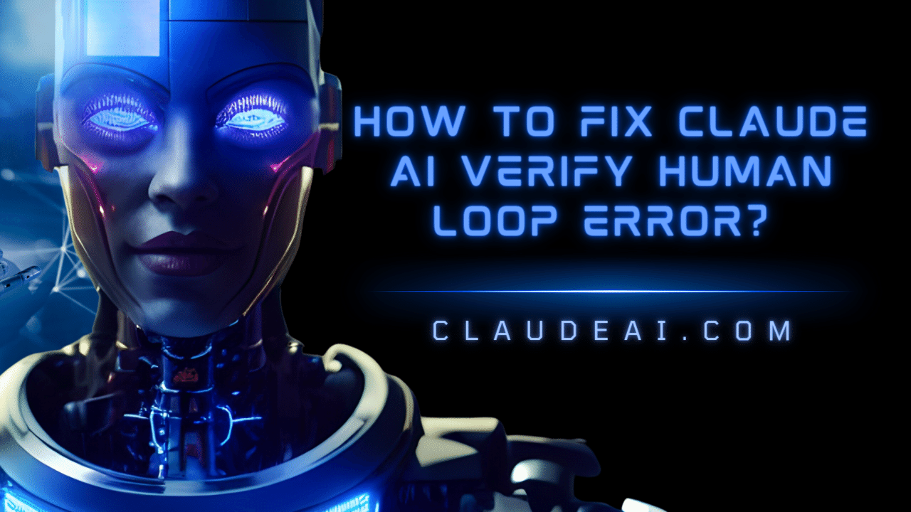 How To Fix Claude AI Verify Human Loop Error?