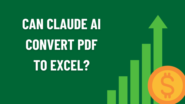 Can Claude AI Convert PDF to Excel?